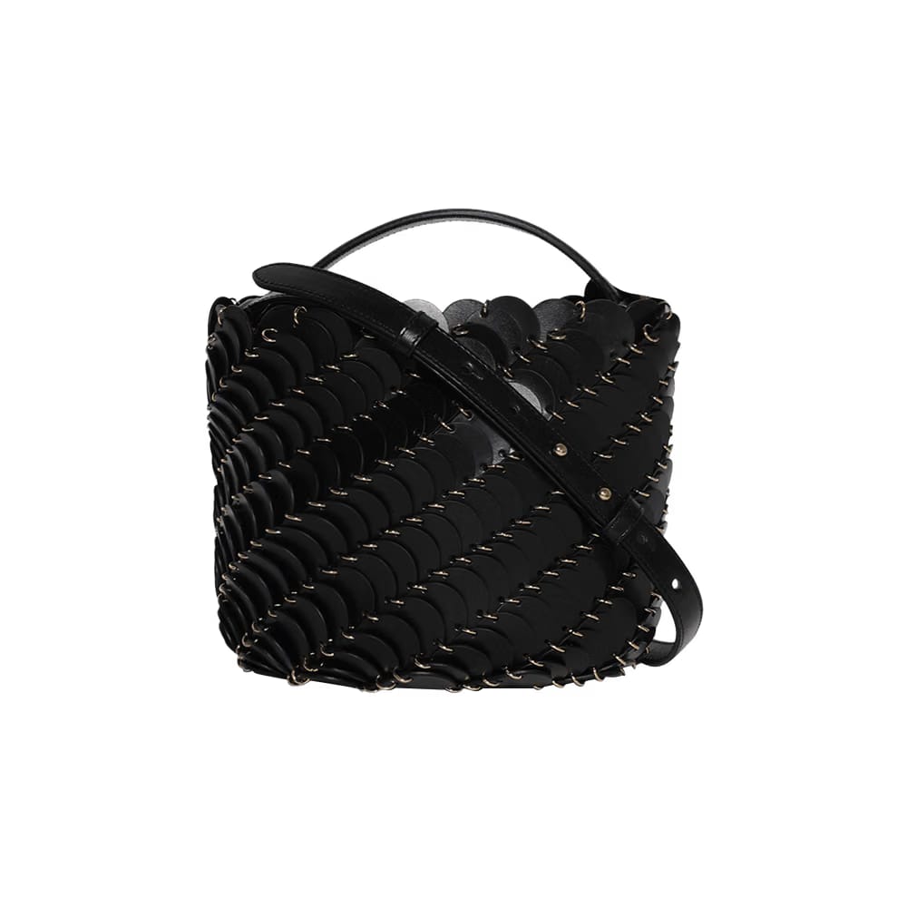 Paco Rabanne Medium Bucket Bag Black