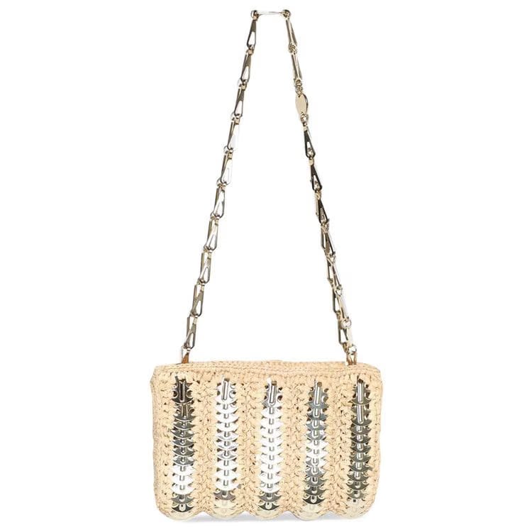 Paco Rabanne 1969 Mini Handbag Shiny Beige