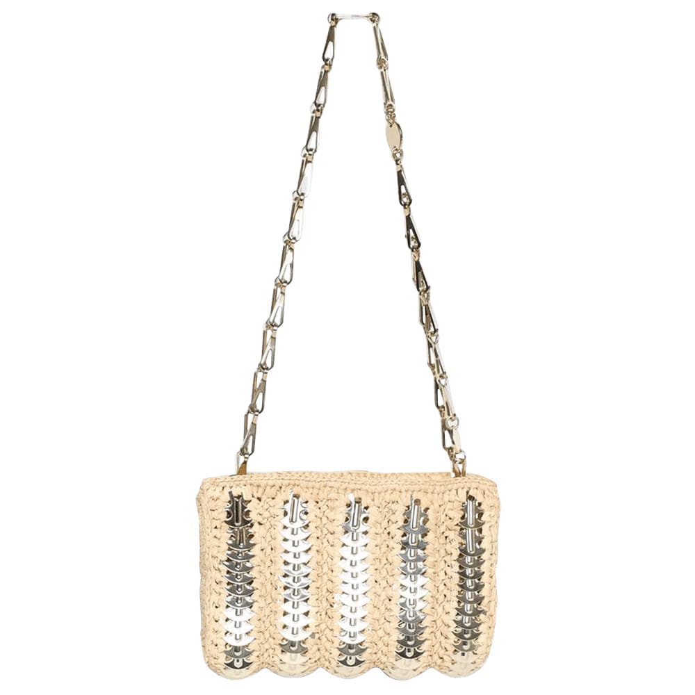 Paco Rabanne 1969 Mini Handbag Shiny Beige