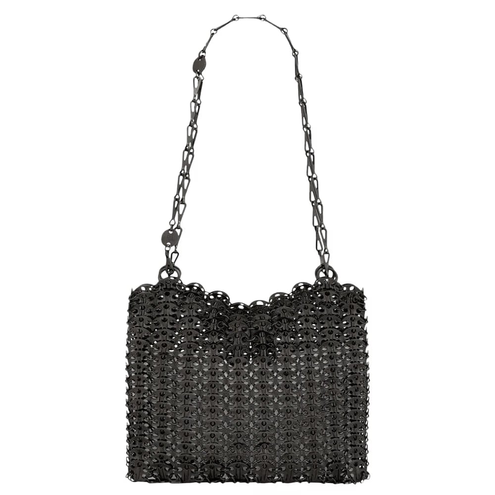 Paco Rabanne Sac Metal Shoulder Bag Black