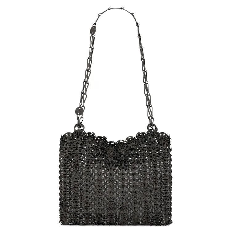 Paco Rabanne Sac Metal Shoulder Bag Black