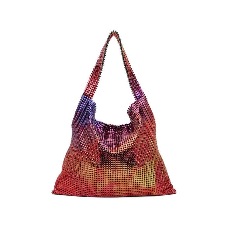 Paco Rabanne Plastic Art Pixel Tote Bag Multicolor