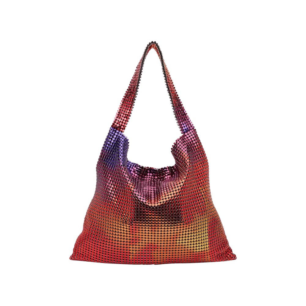 Paco Rabanne Plastic Art Pixel Tote Bag Multicolor