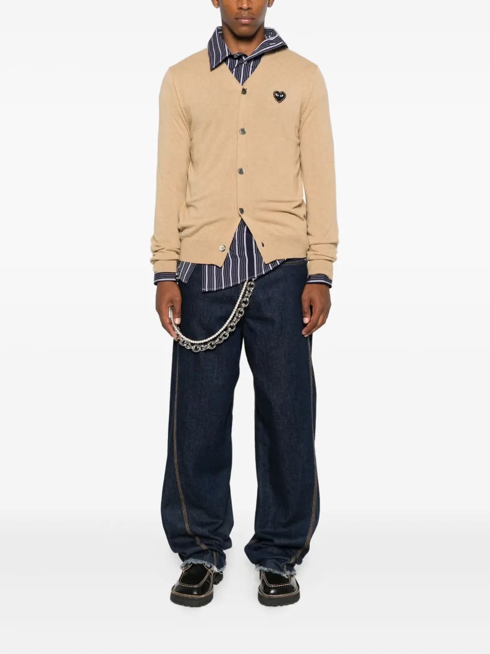 heart-logo cardigan