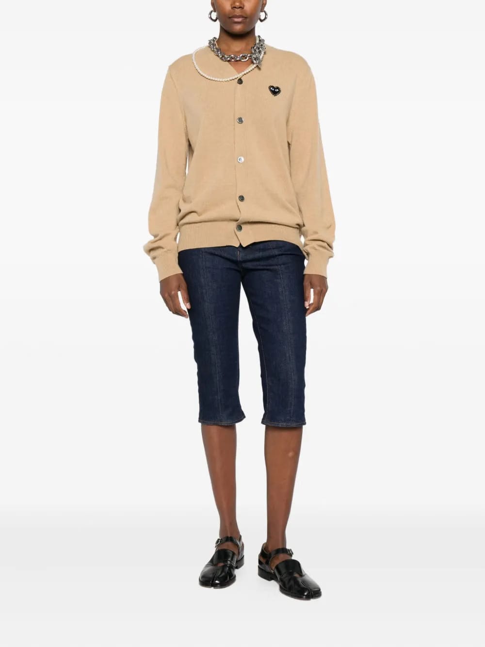 heart-logo cardigan