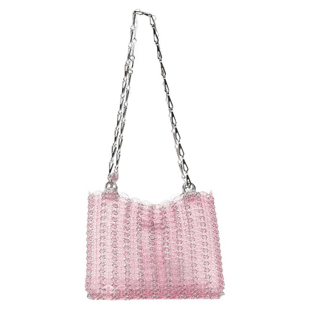 Paco Rabanne 1969 Shoulder Bag Transparent Pink