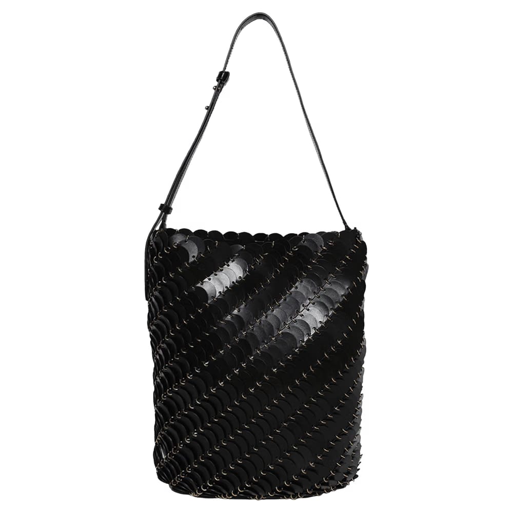 Paco Rabanne Large Bucket Bag Black