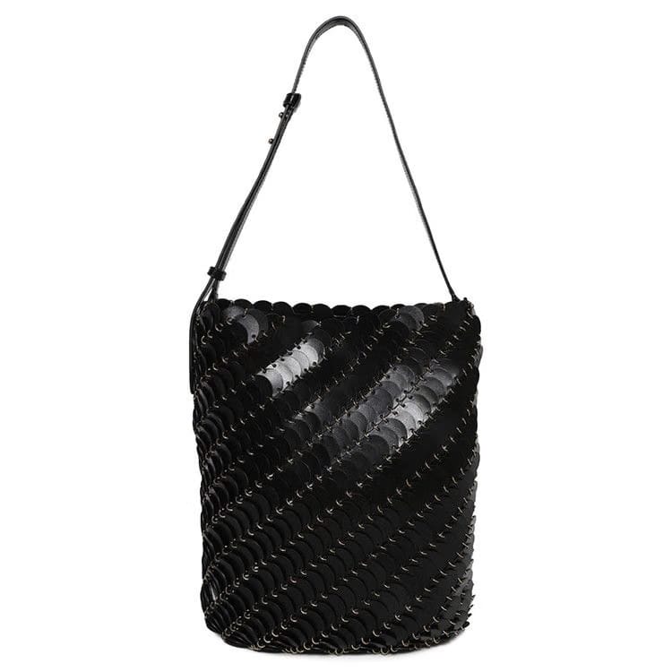 Paco Rabanne Large Bucket Bag Black
