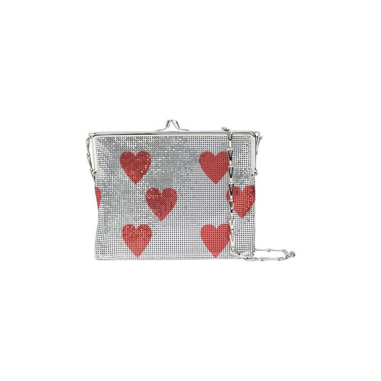Paco Rabanne Pixel Frame 1969 Evening Bag Silver