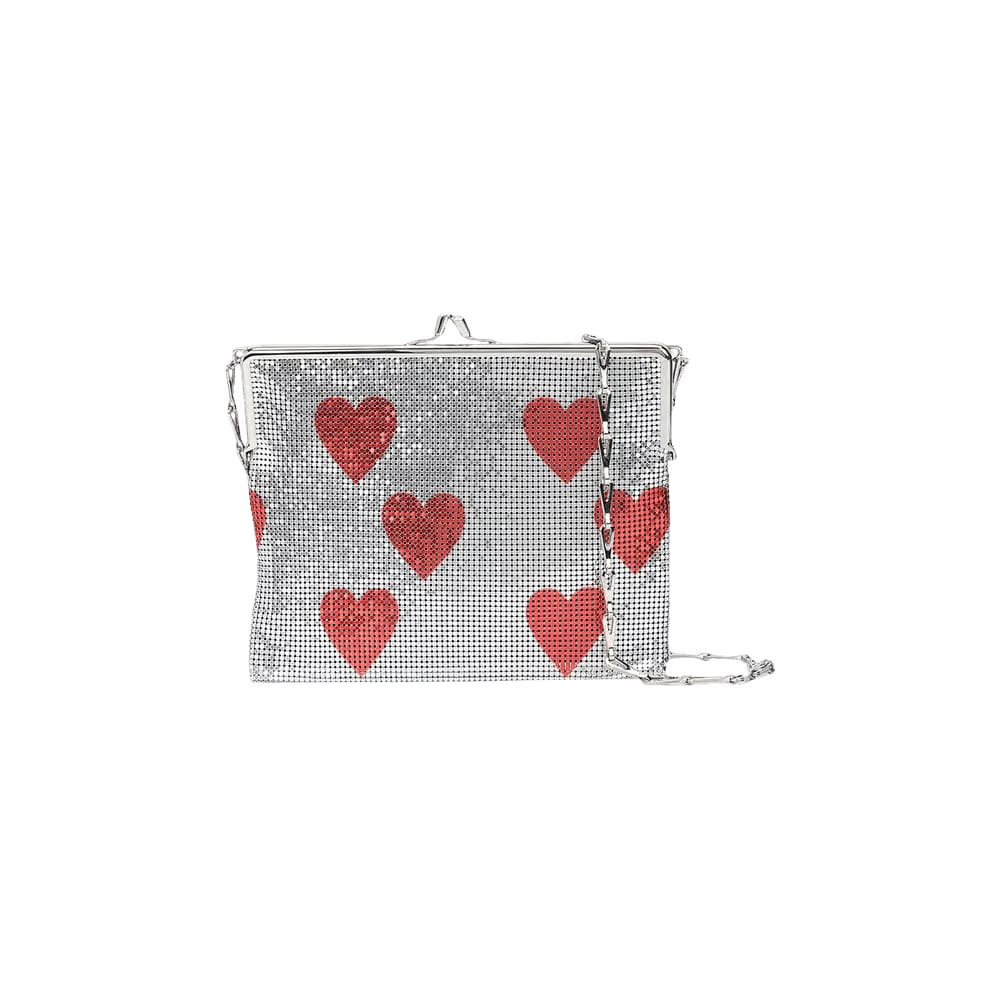 Paco Rabanne Pixel Frame 1969 Evening Bag Silver
