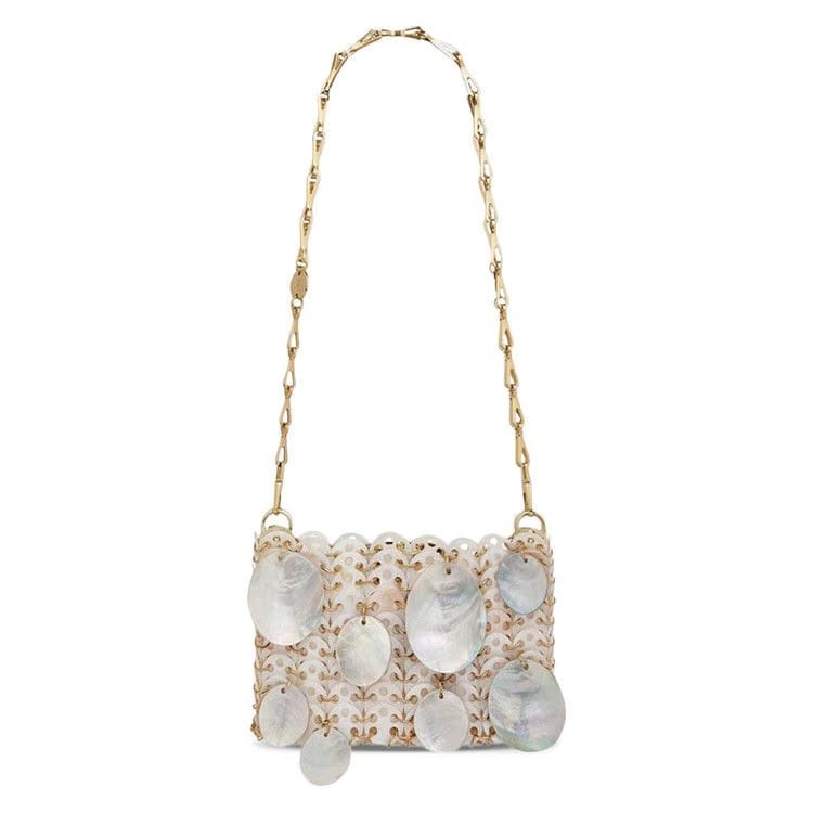 Paco Rabanne 1969 Shell Discs Nano Bag Nacre