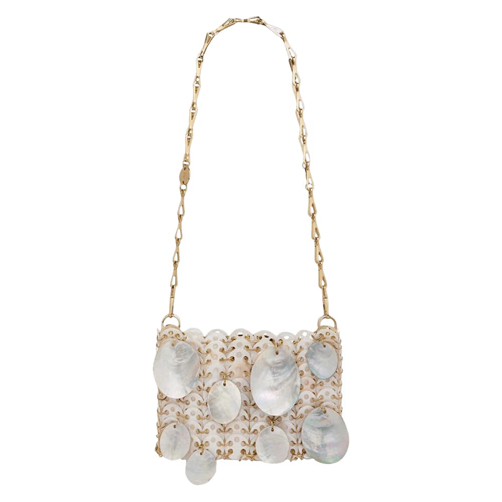 Paco Rabanne 1969 Shell Discs Nano Bag Nacre
