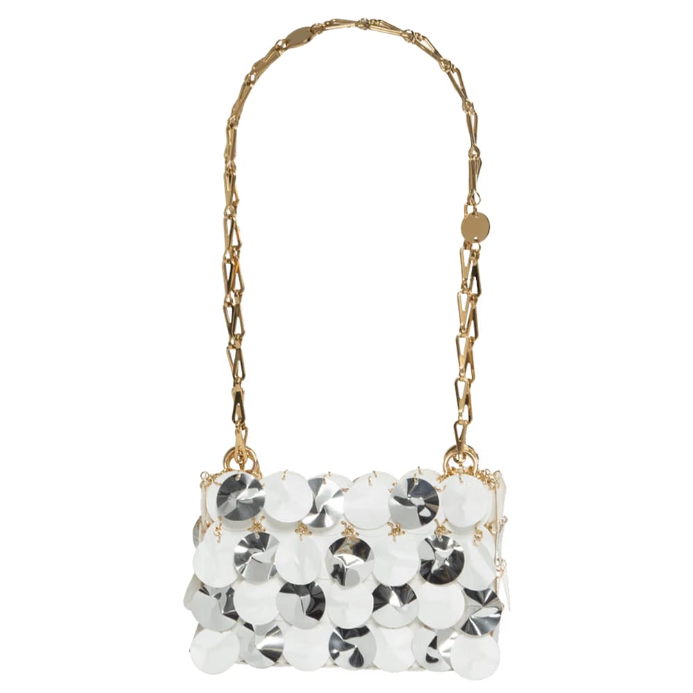Paco Rabanne Handbag Silver/White
