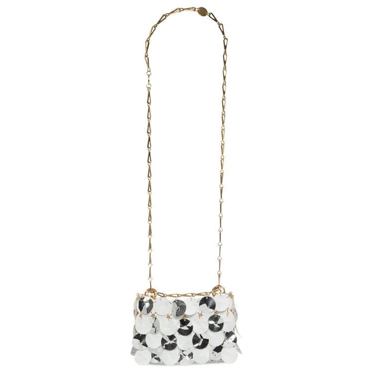 Paco Rabanne Handbag Silver/White