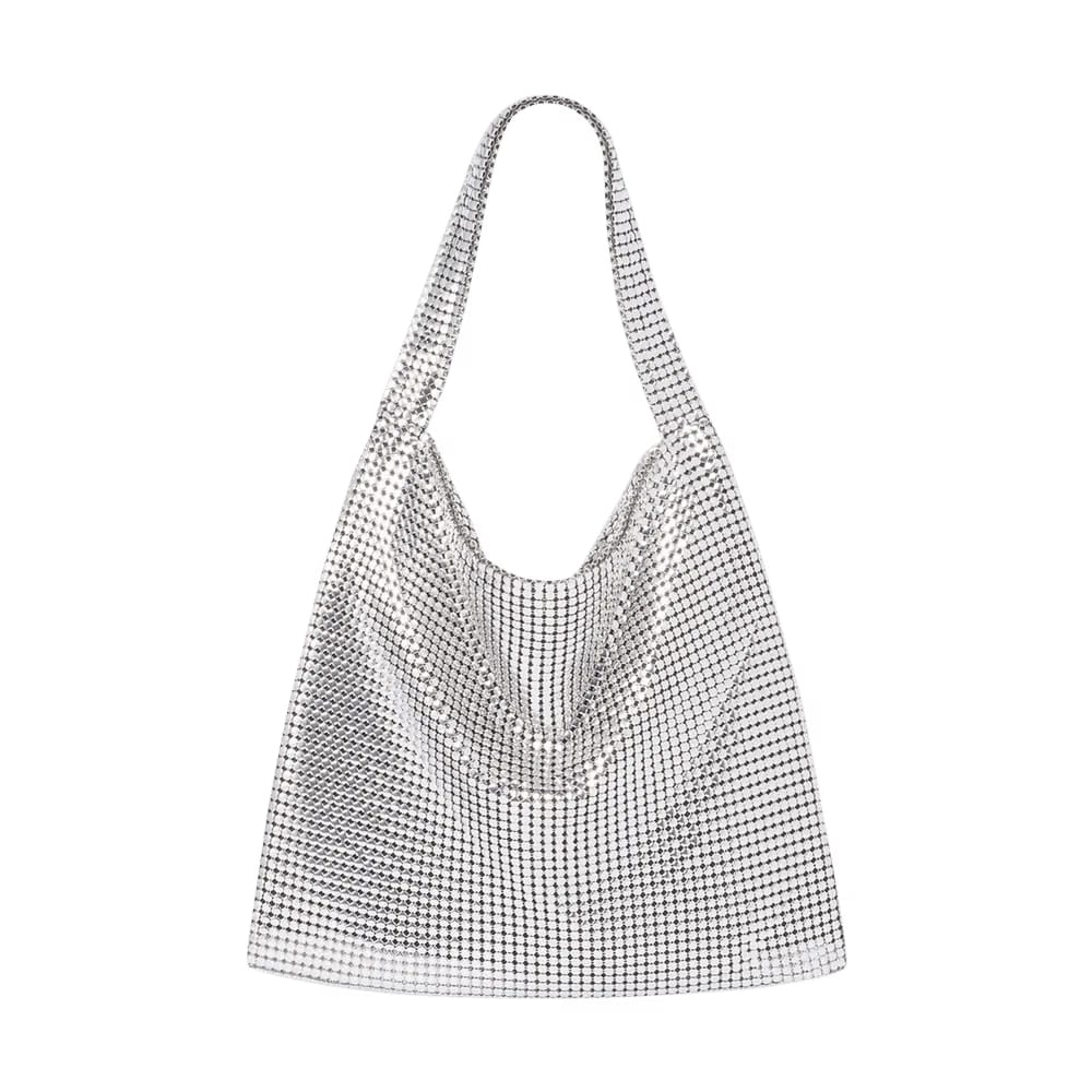 Paco Rabanne Pixel Tote Silver