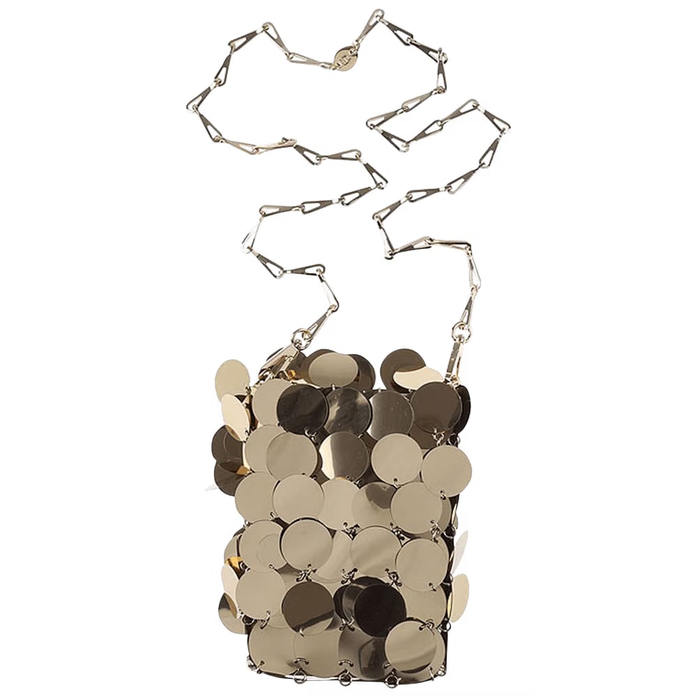 Paco Rabanne Mini Sparkle Bag Gold
