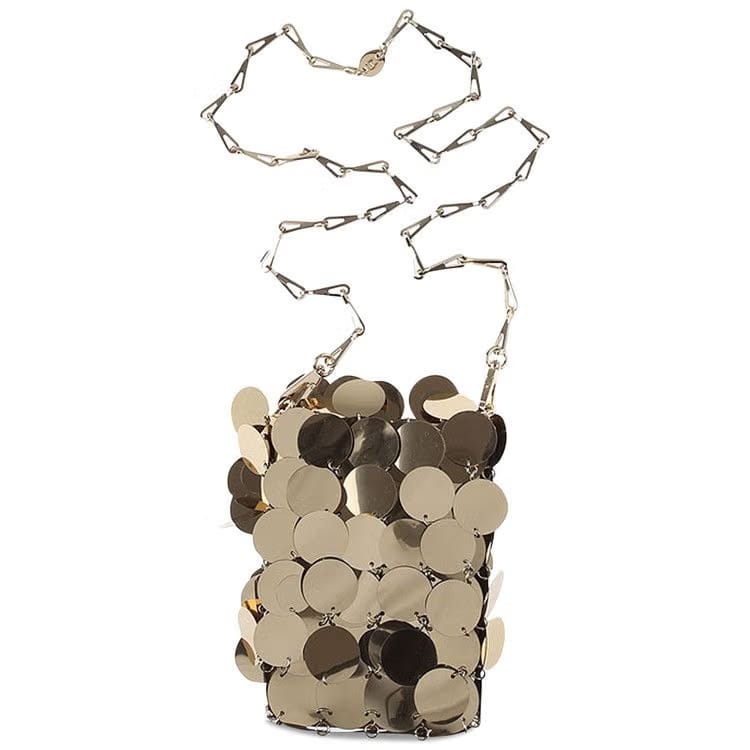 Paco Rabanne Mini Sparkle Bag Gold