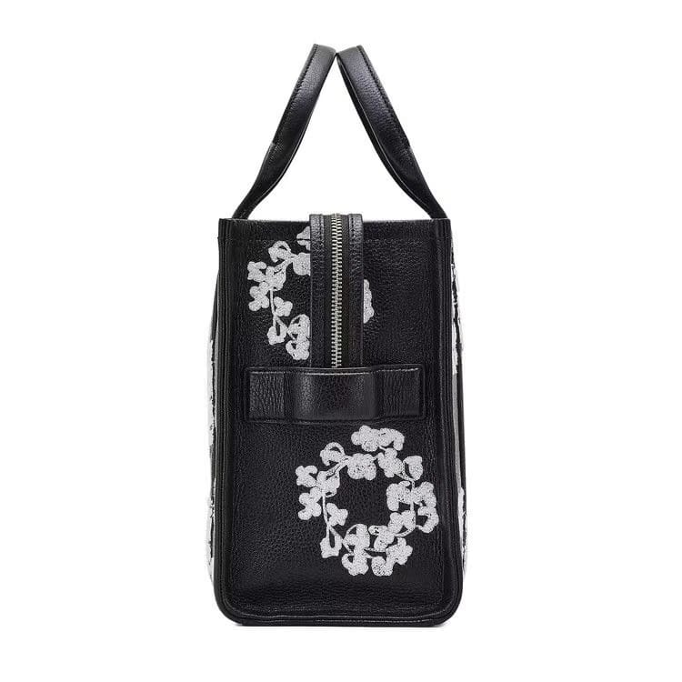 Marc Jacobs x Denim Tears Leather Medium Tote Bag Black