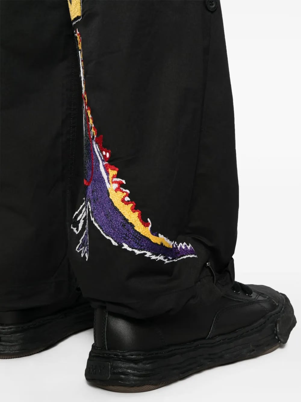 x Jean-Michel Basquiat wide-leg trousers