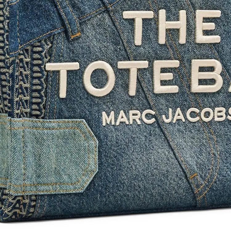 Marc Jacobs Medium Deconstructed Denim Tote Bag Indigo