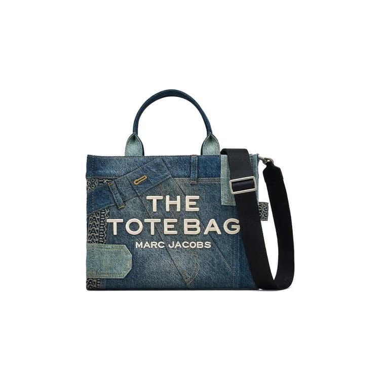 Marc Jacobs Medium Deconstructed Denim Tote Bag Indigo