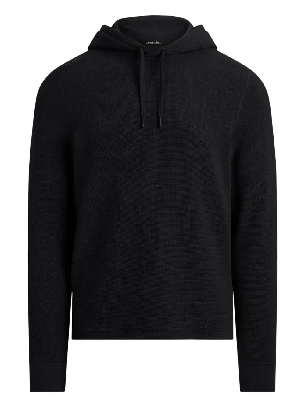 waffle-knit drawstring Hoodie