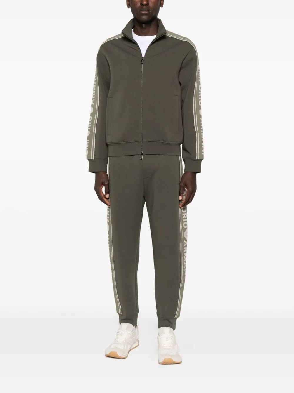 logo-detail side-stripe track pants