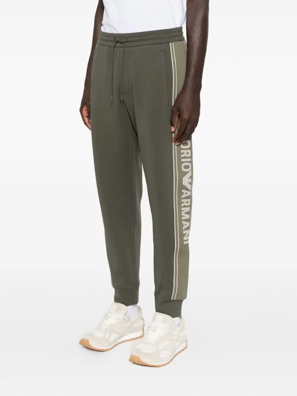 logo-detail side-stripe track pants