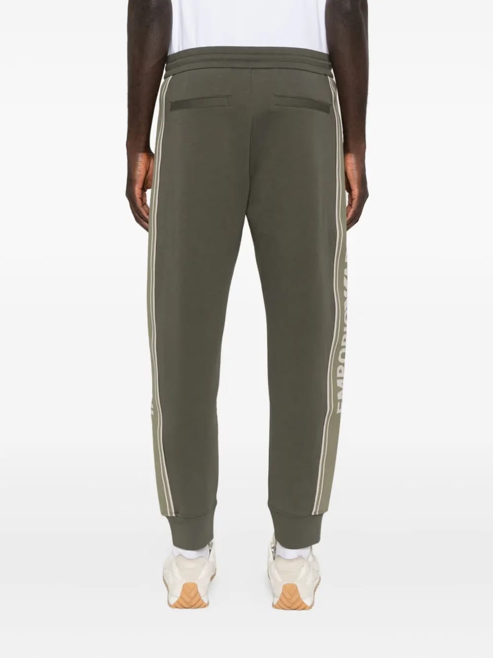 logo-detail side-stripe track pants
