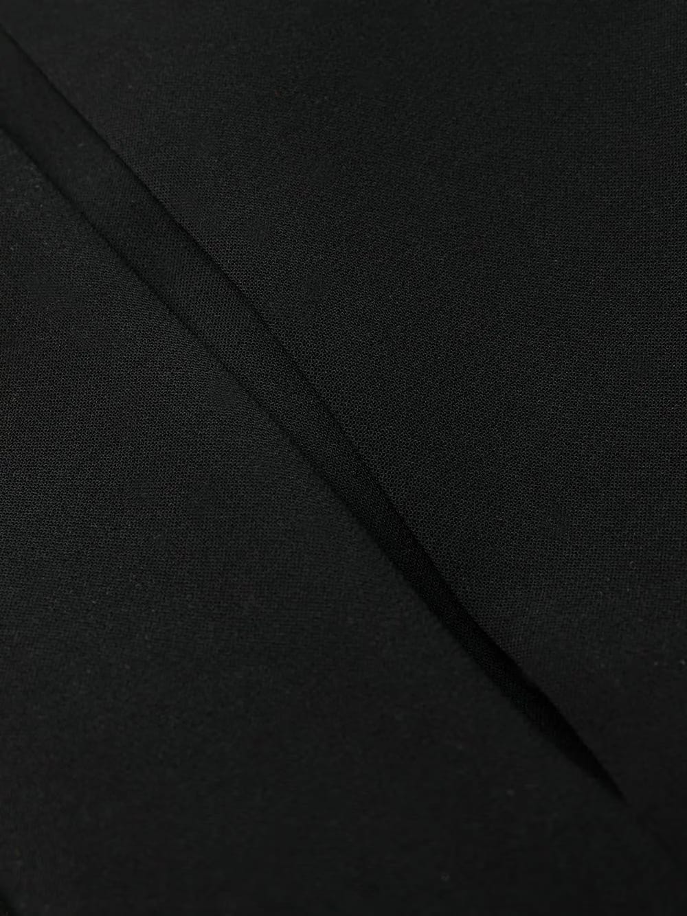 strap-detail flared trousers