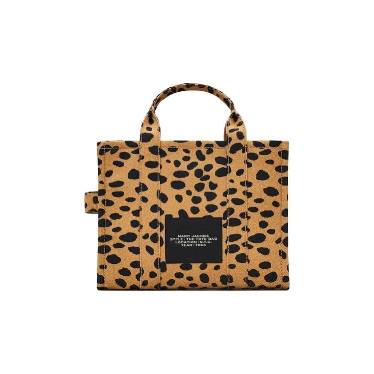 Marc Jacobs Medium Cheetah Canvas Tote Bag Black/Mult
