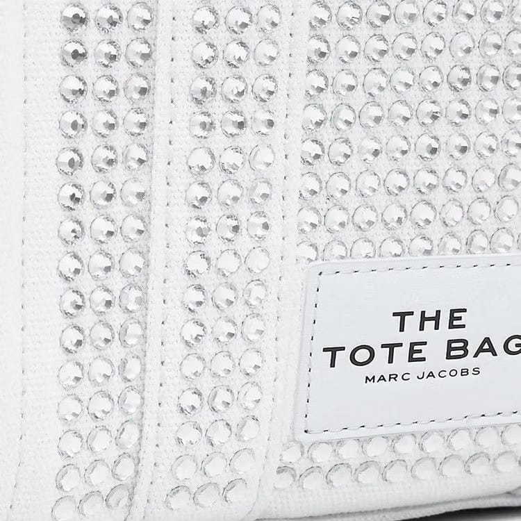 Marc Jacobs Crossbody Tote Bag White Crystal