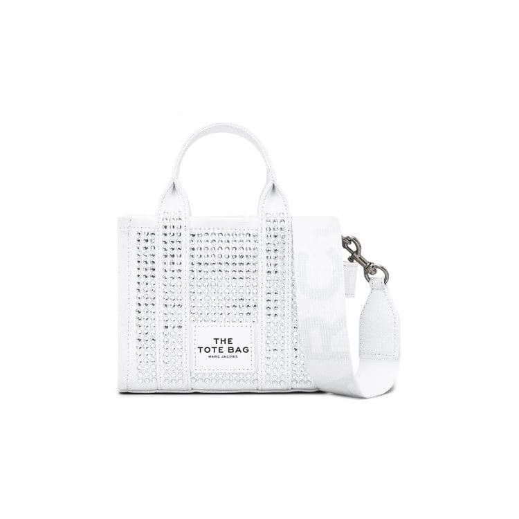Marc Jacobs Crossbody Tote Bag White Crystal