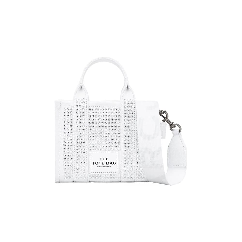 Marc Jacobs Crossbody Tote Bag White Crystal