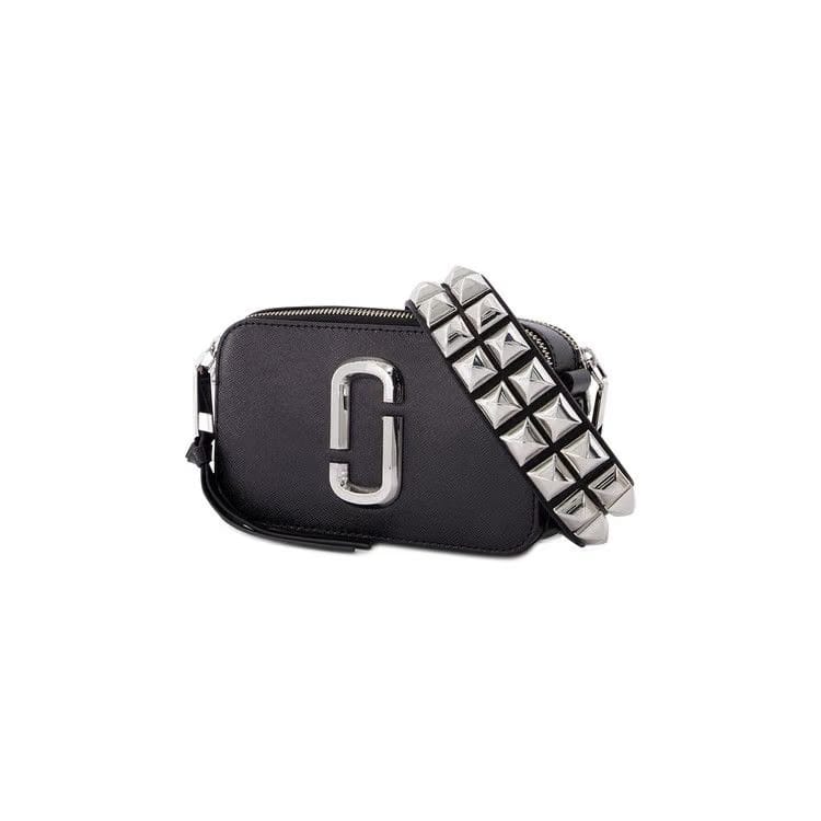 Marc Jacobs Studded Snapshot Bag Black