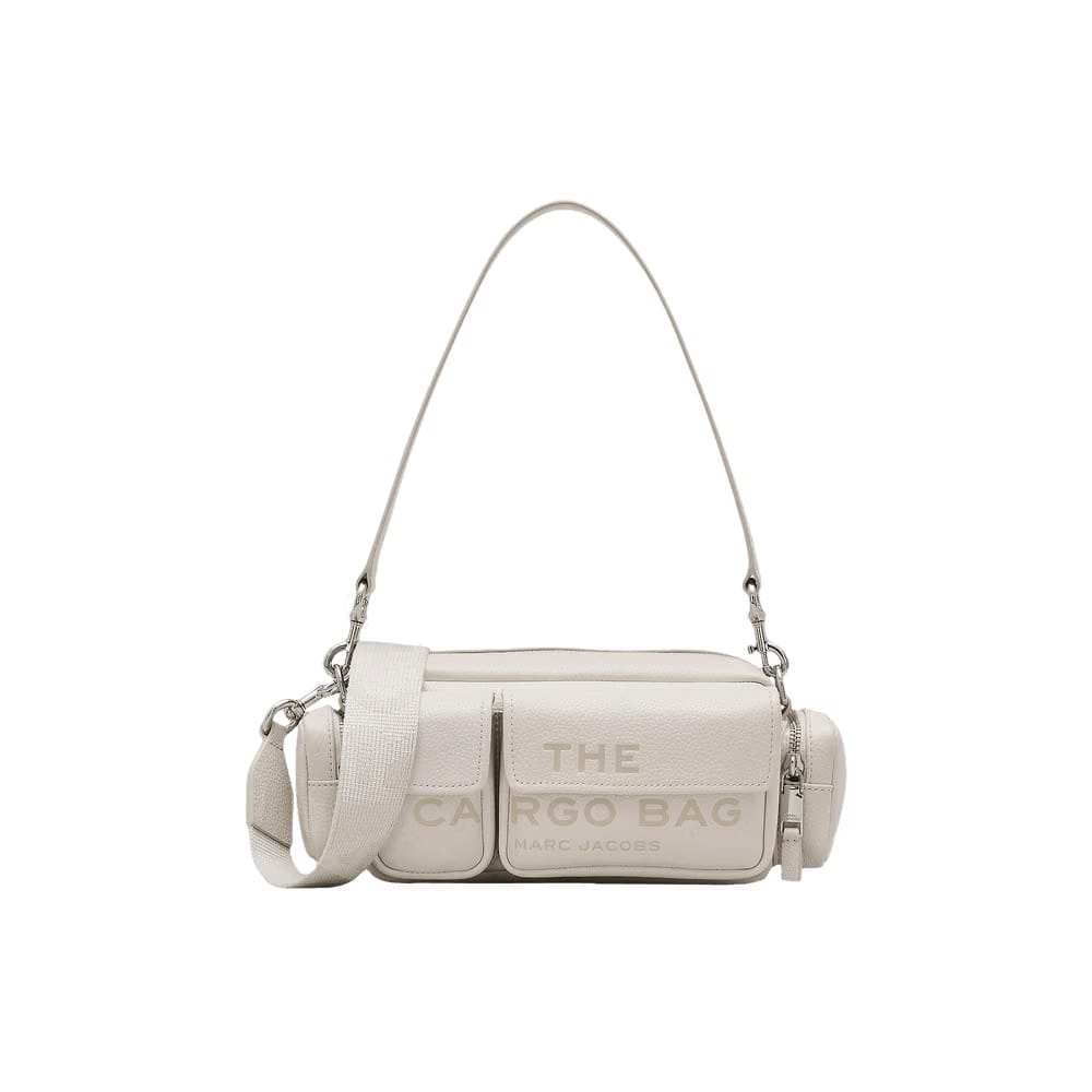 Marc Jacobs Leather Cargo Shoulder Bag Cotton/Sil