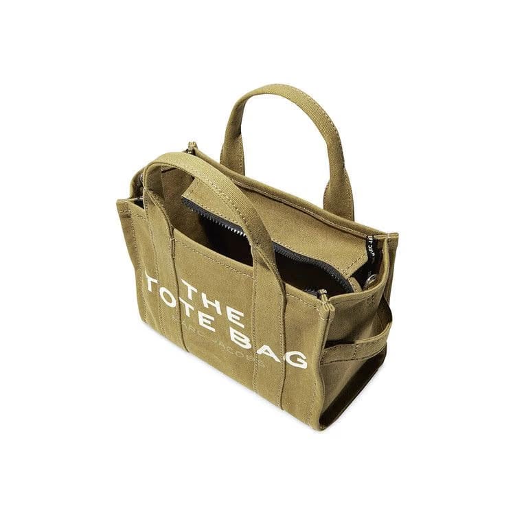 Marc Jacobs Canvas Small Tote Bag Slate Green