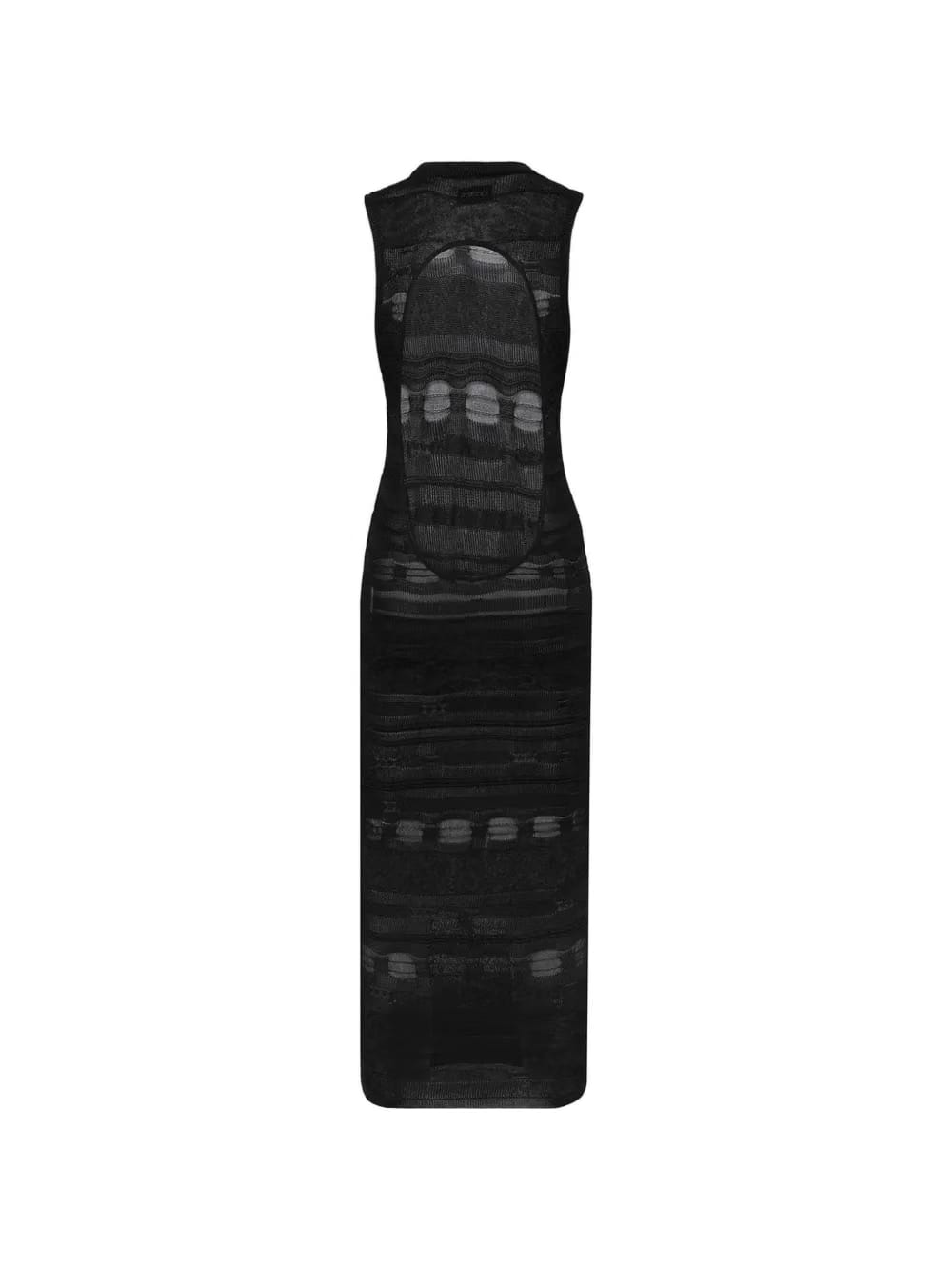 open-back knit dress