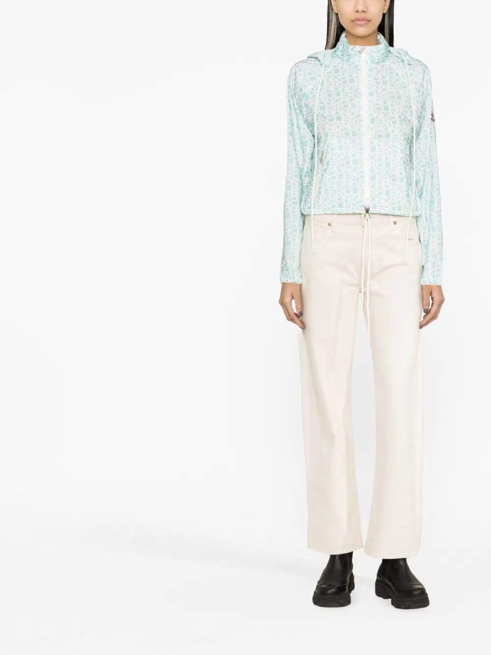 Alose logo-print jacket