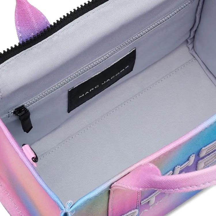 Marc Jacobs Airbrush Canvas Small Tote Bag Blue/Multicolor