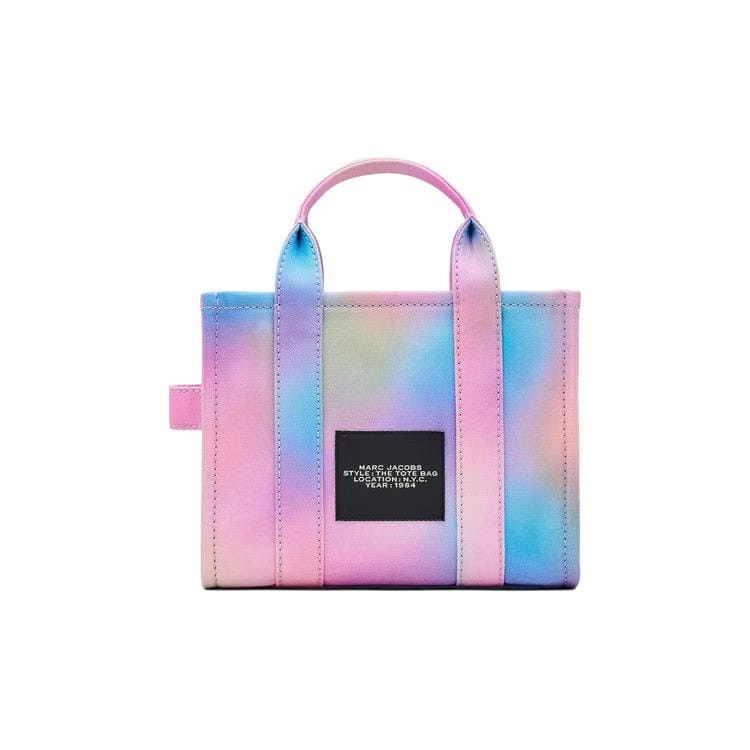 Marc Jacobs Airbrush Canvas Small Tote Bag Blue/Multicolor