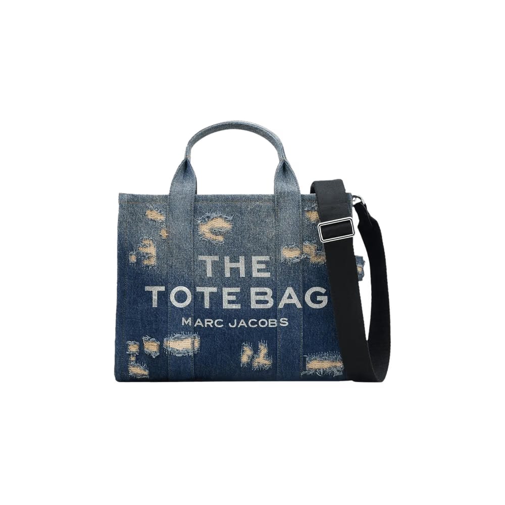 Marc Jacobs Rip And Repair Denim Medium Tote Bag Punk/Indigo