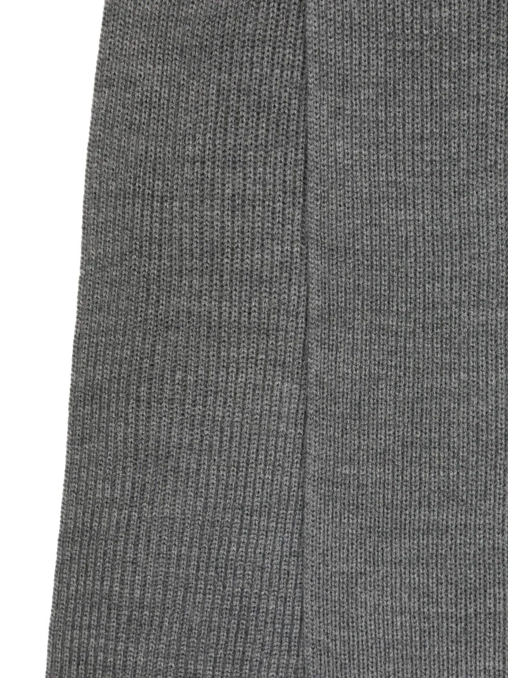 embroidered-logo ribbed-knit scarf 