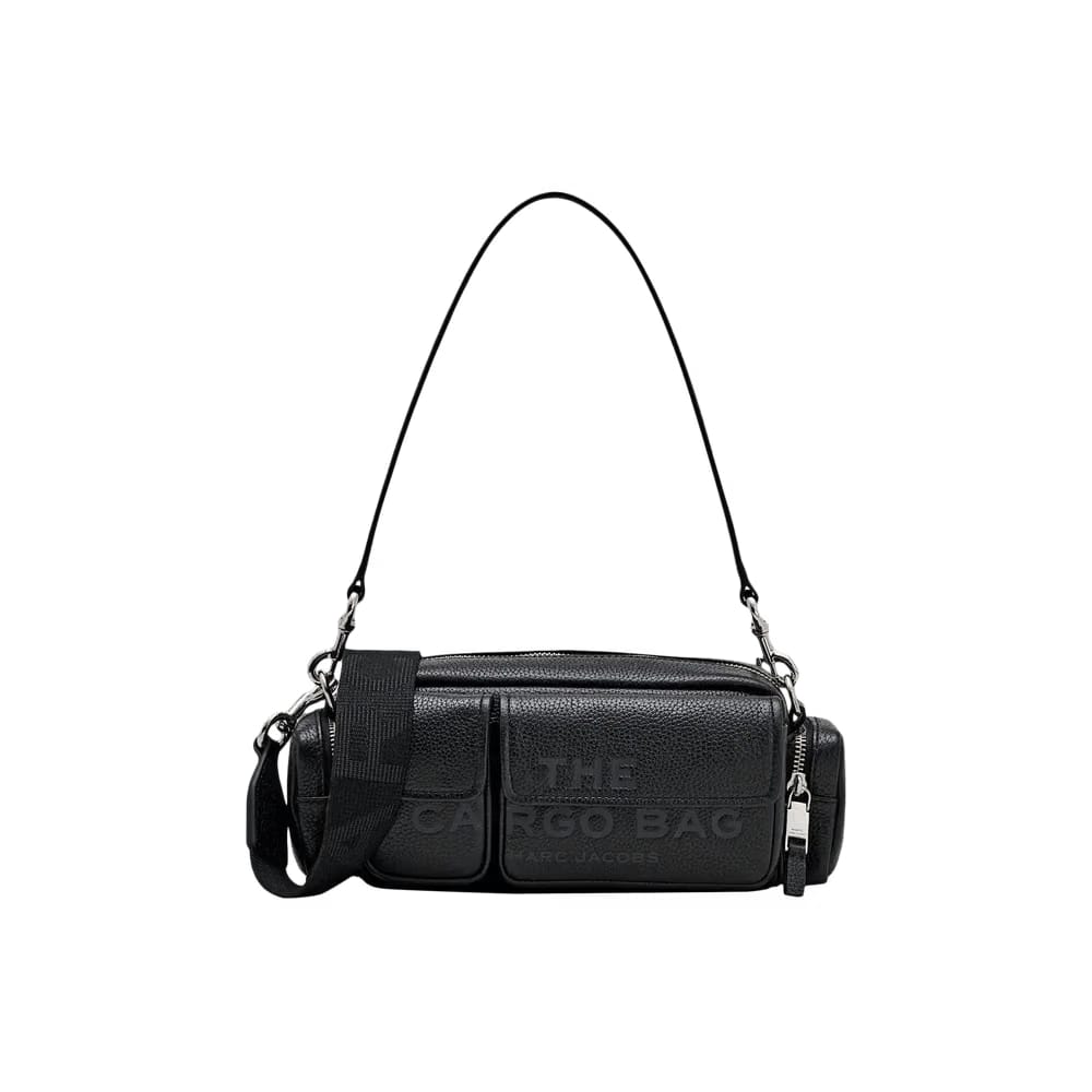Marc Jacobs Leather Cargo Shoulder Bag Black