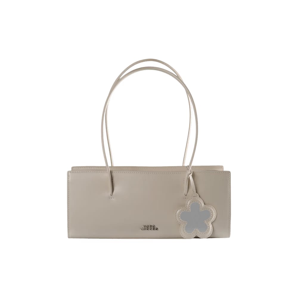 Marc Jacobs Mirror Satchel Glam Bag Cotton White