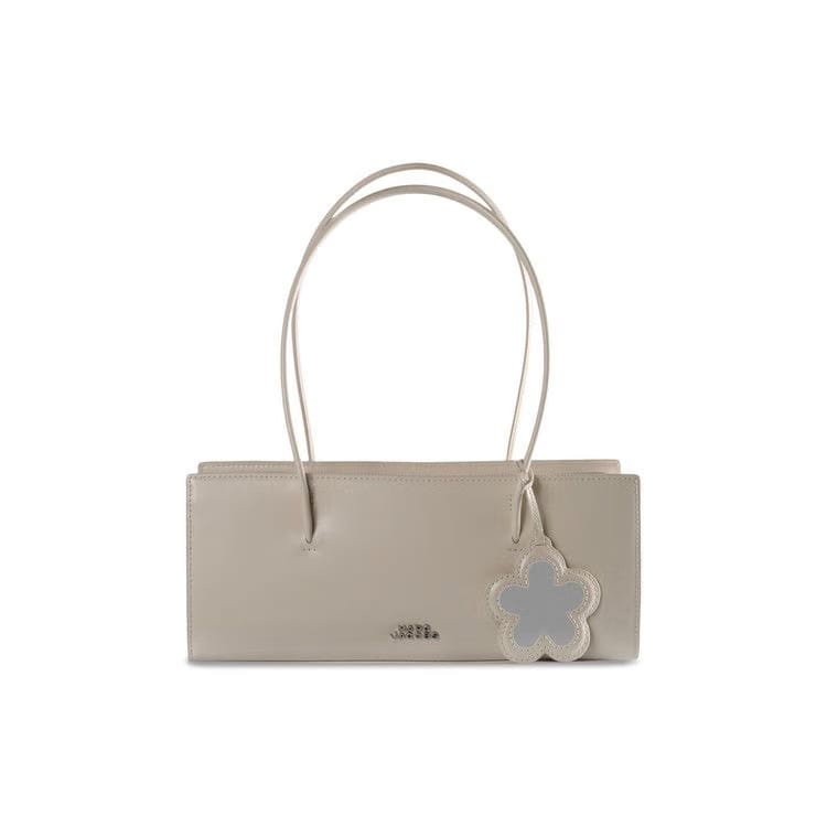 Marc Jacobs Mirror Satchel Glam Bag Cotton White