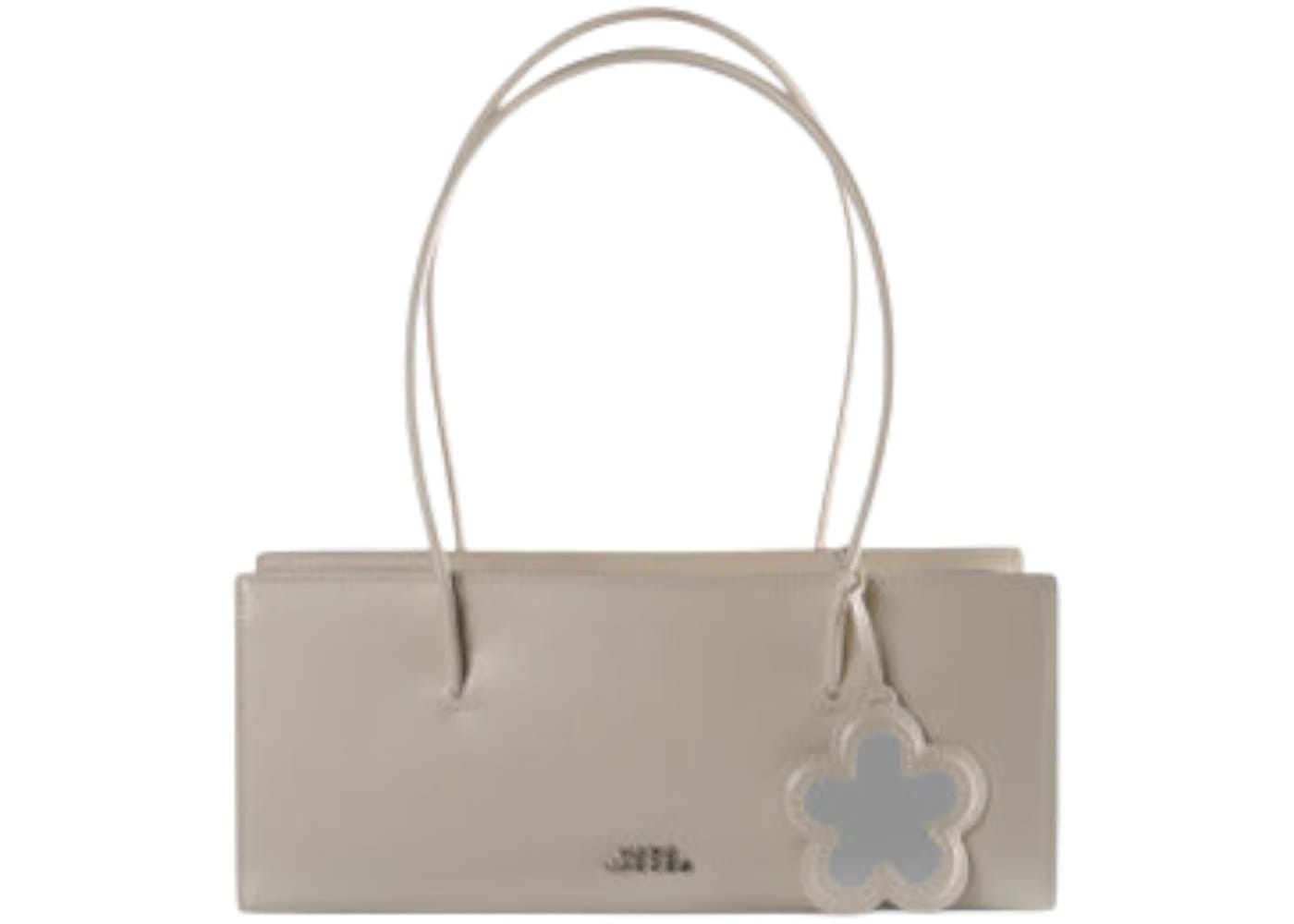 Marc Jacobs Mirror Satchel Glam Bag Cotton White