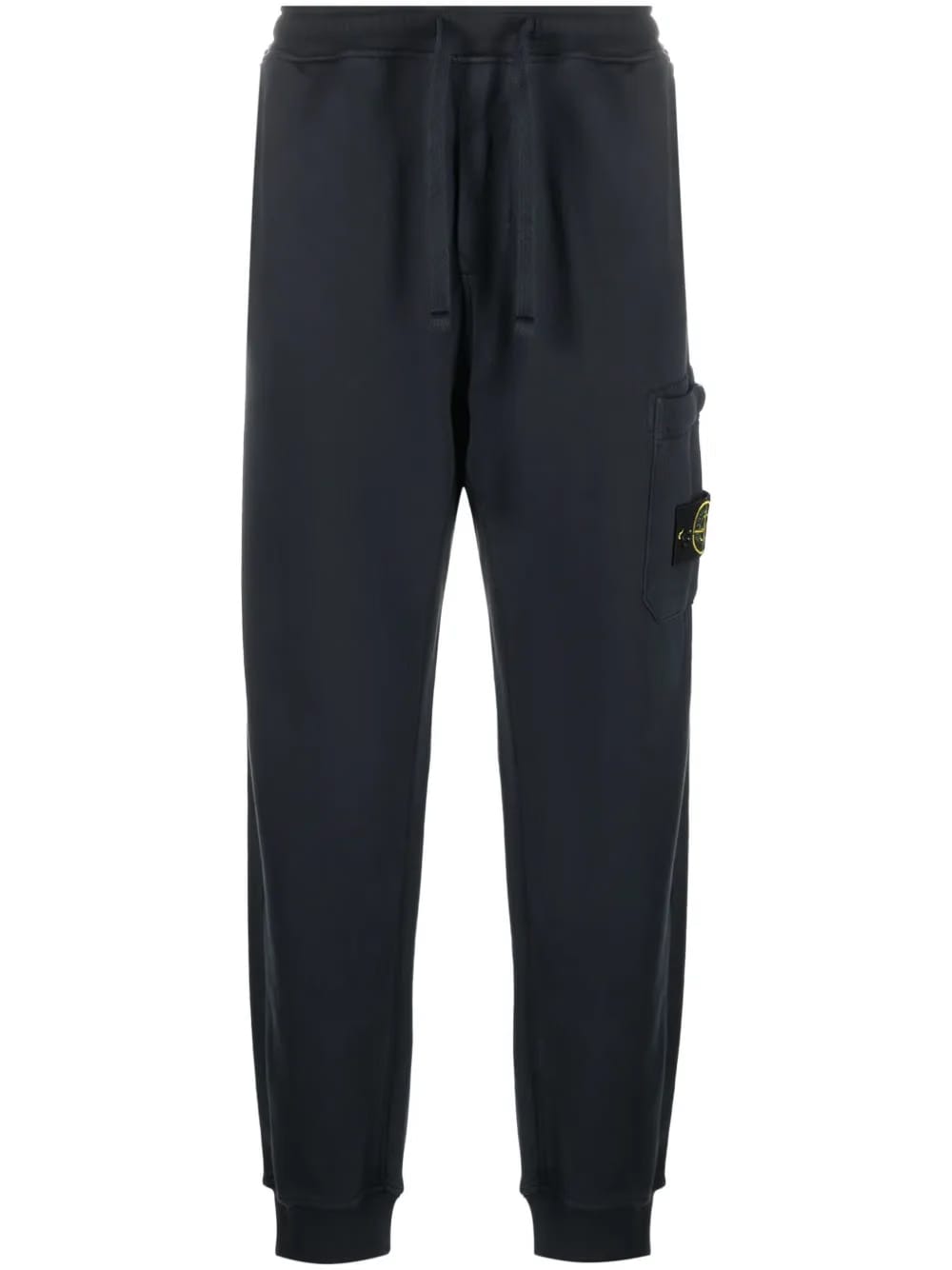 Compass-badge cotton track pants