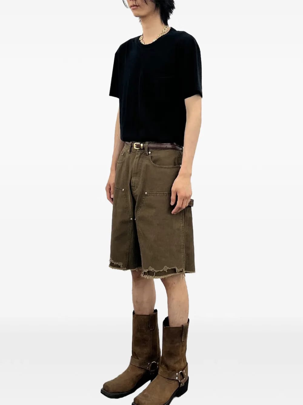 frayed carpenter shorts