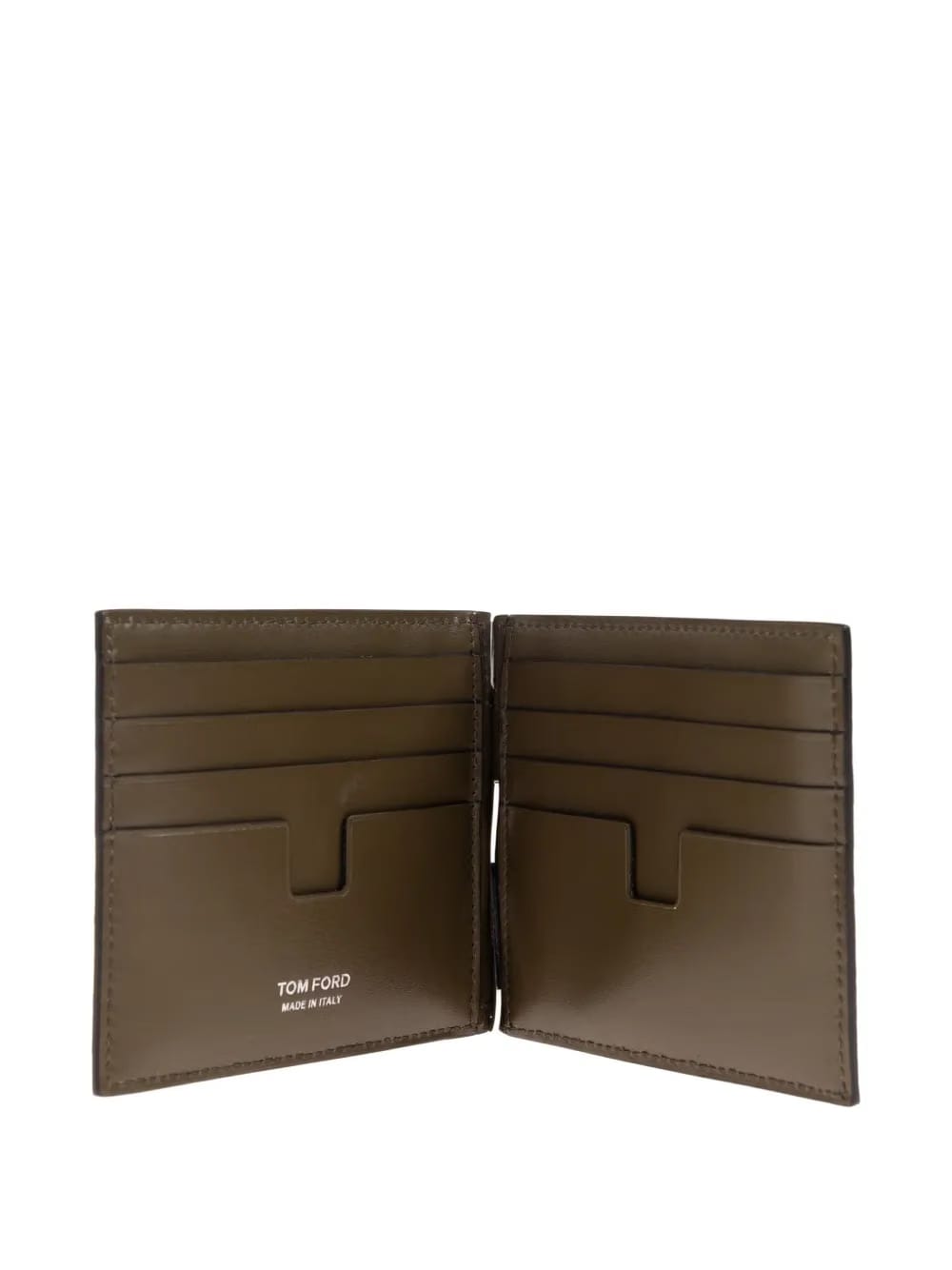 crocodile-effect leather cardholder